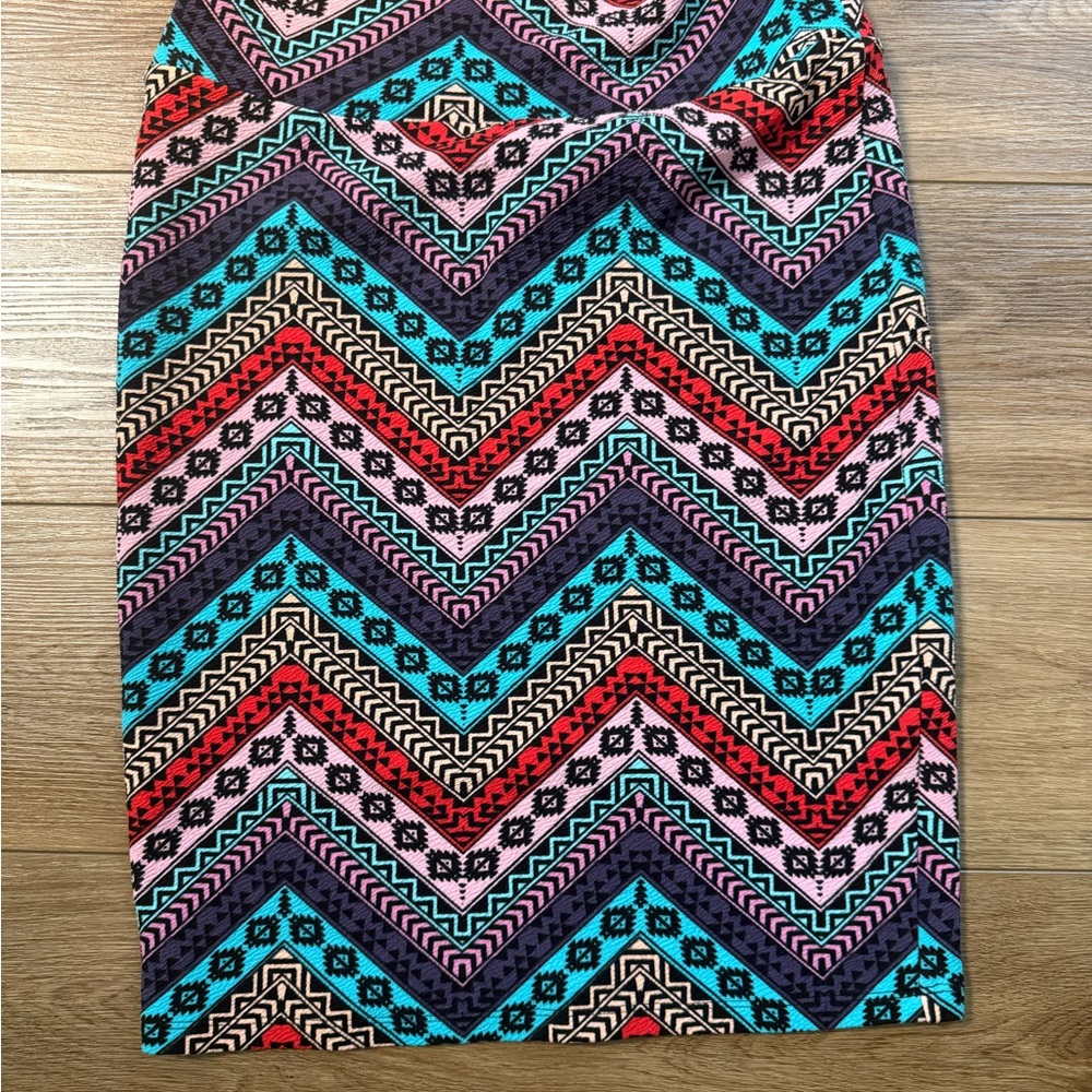 LuLaRoe Blue Pencil Skirt Knee-length Casual